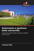 Autonomia e gestione delle università