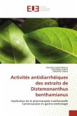 Activités antidiarrhéiques des extraits de Distemonanthus benthamianus
