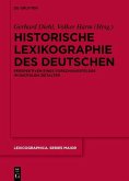 Historische Lexikographie des Deutschen (eBook, PDF)