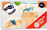 small foot 8019 - Geschicklichkeitsspiele-Set, 5 Knobel- & Denkspiele, Holz