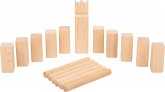 small foot 11356 - Wikingerspiel Mini-Kubb, Reisespiel, König: 10 cm