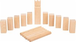 small foot 11356 - Wikingerspiel Mini-Kubb, Reisespiel, König: 10 cm