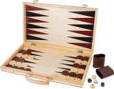 small foot 2853 - Schach und Backgammon Koffer mit Tragegriff, Holz, 52x45cm