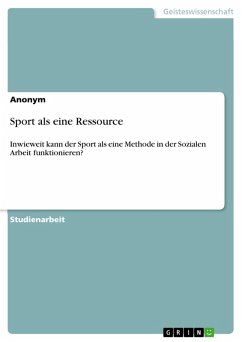 Sport als eine Ressource (eBook, PDF)
