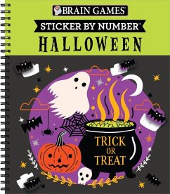 Brain Games - Sticker by Number: Halloween (Trick or Treat Cover) - Publications International Ltd; Brain Games; New Seasons