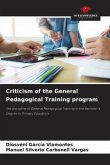 Criticism of the General Pedagogical Training program