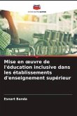 Mise en ¿uvre de l'éducation inclusive dans les établissements d'enseignement supérieur