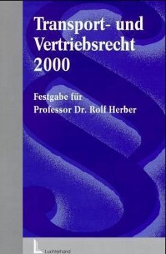 Transportrecht und Vertriebsrecht 2000 - Thume, Karl-Heinz