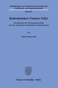 Risikodarlehen (Venture Debt). - Heuzeroth, Adrian