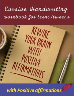 Cursive handwriting workbook for teens/tweens with positive affirmation - Publication, Newbee