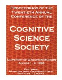 Proceedings of the Twentieth Annual Conference of the Cognitive Science Society (eBook, ePUB)