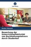 Bewertung der Unterrichtseffektivität von Buchhaltungslehrern durch Studenten