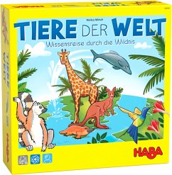 HABA 306560 - Tiere der Welt, Wissensreise durch die Wildnis, Quiz, Rate-Spiel