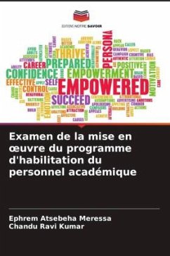 Examen de la mise en ¿uvre du programme d'habilitation du personnel académique - Atsebeha Meressa, Ephrem;Ravi Kumar, Chandu