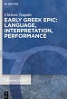 Early Greek Epic: Language,... - Bild 1