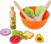 Small foot 11476 - Spiel-Set Salat für Kinderküche, Holz/Kunststoff, 15-teilig