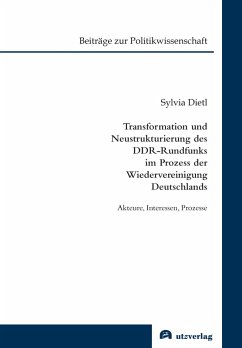 Cover Transformation und Neustrukturierung des DDR-Rundfunks im Prozess der Wiedervereinigung Deutschlands (eBook, PDF)