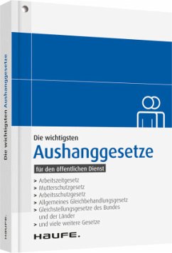 Cover Die wichtigsten Aushanggesetze für den öffentlichen Dienst