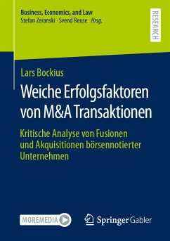 Weiche Erfolgsfaktoren von M&A Transaktionen (eBook, PDF) - Bockius, Lars