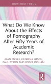 What Do We Know About the Effects of Pornography After Fifty Years of Academic Research?