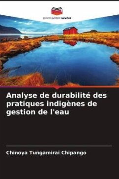 Analyse de durabilité des pratiques indigènes de gestion de l'eau - Chipango, Chinoya Tungamirai;Mwale, Joseph ThokozanI