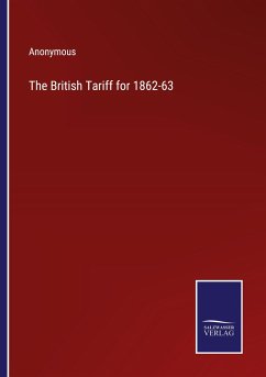 Cover The British Tariff for 1862-63
