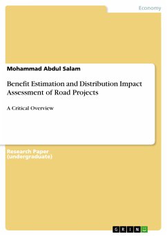 Benefit Estimation and Distribution Impact Assessment of Road Projects (eBook, PDF) - Salam, Mohammad Abdul