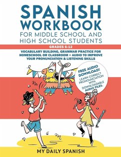 Spanish Workbook for Middle School and High School Students - Grades 6-12 - My Daily Spanish