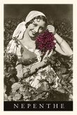 Vintage Journal Peasant Woman with Grapes, Nepenthe, California