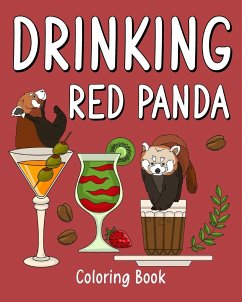 Drinking Red Panda Coloring Book - Paperland