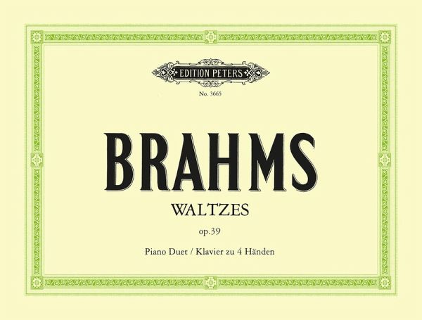 Waltzes Op. 39 for Piano Duet