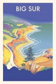 Vintage Journal Big Sur Travel Poster