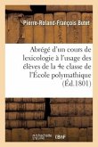 Abrégé d'un cours complet de lexicologie