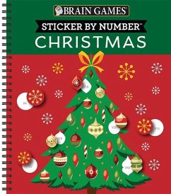 Brain Games - Sticker by Number: Christmas (28 Images to Sticker - Christmas Tree Cover) - Publications International Ltd; Brain Games; New Seasons