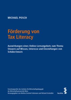 Cover Förderung von Tax Literacy