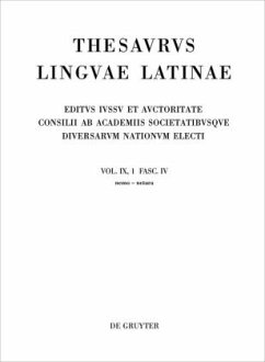 nemo - netura / Thesaurus linguae Latinae. . Vol. IX. Pars 1. Fasc.