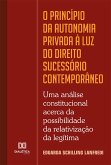 O princípio da autonomia privada à luz do Direito Sucessório contemporâneo (eBook, ePUB)