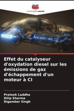 Effet du catalyseur d'oxydation diesel sur les émissions de gaz d'échappement d'un moteur à CI - Laddha, Prateek;Sharma, Dilip;Singh, Digambar