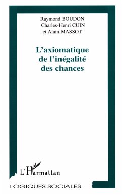 Cover L'AXIOMATIQUE DE L'INÉGALITÉ DES CHANCES