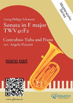 (piano part) Sonata in F major - Contrabass Tuba and Piano (eBook, ePUB) - Piazzini, Angelo; Telemann, Georg Philipp