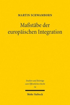 Cover Maßstäbe der europäischen Integration (eBook, PDF)