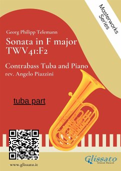 (tuba part) Sonata in F major - Contrabass Tuba and Piano (fixed-layout eBook, ePUB) - Philipp Telemann, Georg; Piazzini, Angelo