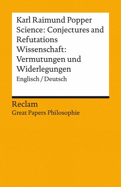 Science: Conjectures and Refutations / Wissenschaft: Vermutungen und Widerlegungen. Englisch/Deutsch. [Great Papers Philosophie] (eBook, ePUB) - Popper, Karl Raimund