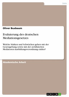 Evaluierung des deutschen Mediationsgesetzes (eBook, PDF)