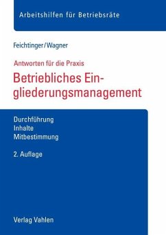 Betriebliches Eingliederungsmanagement - Feichtinger, Sabine;Wagner, Magdalena
