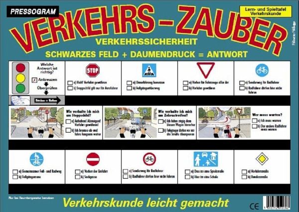 PRESSOGRAM Zaubertafel - Verkehrssicherheit PRESSOGRAM Zaubertafel - Verkehrssicherheit