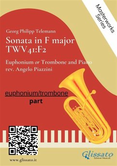 Cover (solo part) Sonata in F major - Euphonium or Trombone and Piano (eBook, ePUB)
