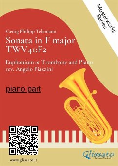 (piano part) Sonata in F major - Euphonium or Trombone and Piano (fixed-layout eBook, ePUB) - Philipp Telemann, Georg; Piazzini, Angelo