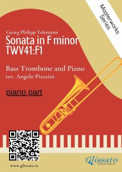 (piano part) Sonata in F minor - Bass Trombone and Piano (fixed-layout eBook, ePUB) - Philipp Telemann, Georg; Piazzini, Angelo