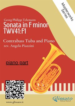 (piano part) Sonata in F minor - Contrabass Tuba and Piano (fixed-layout eBook, ePUB) - Philipp Telemann, Georg; Piazzini, Angelo